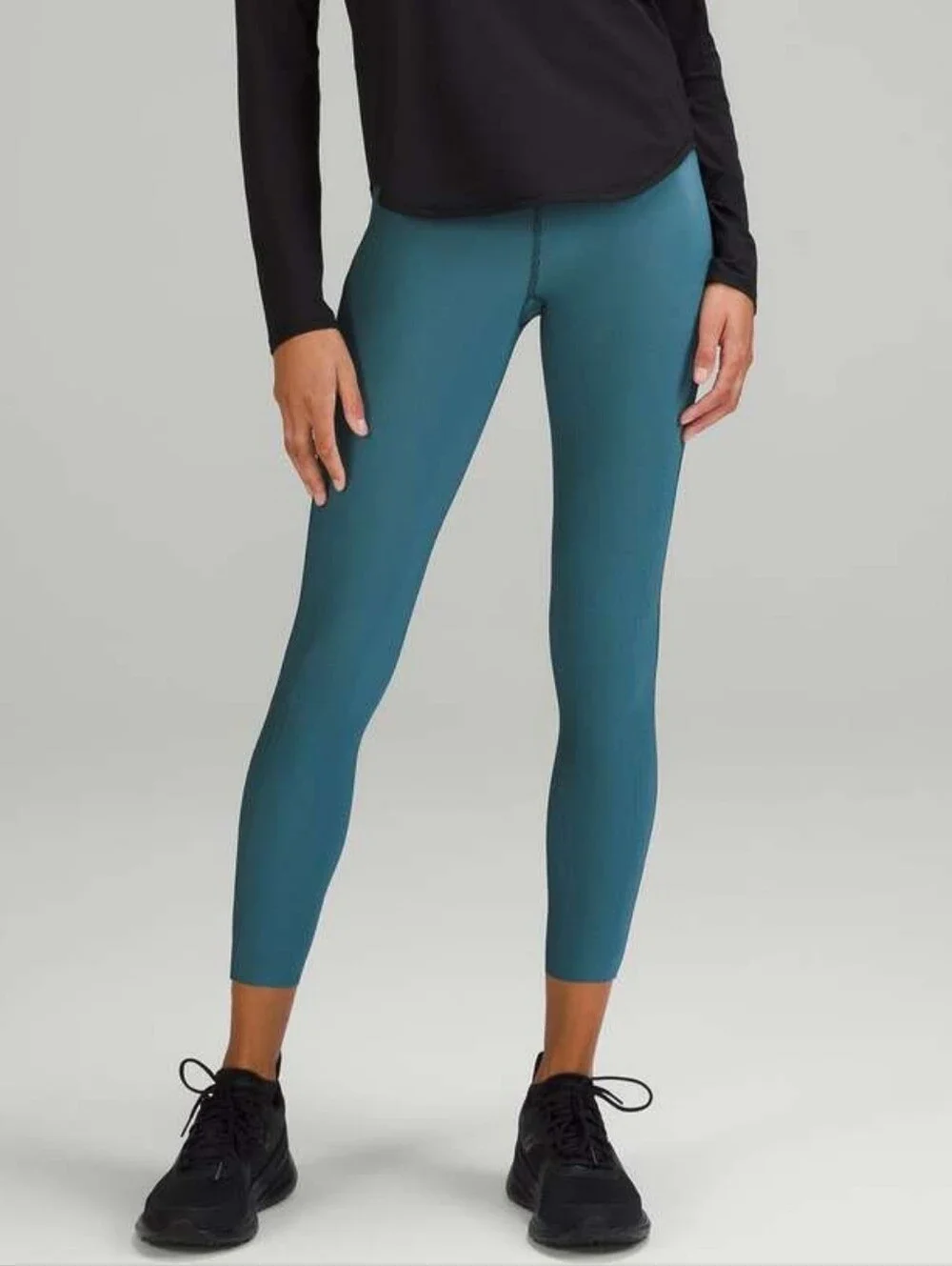 Lululemon Base Pace High-Rise Two Tone Ribbed Leggings 25